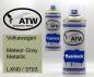 Preview: Volkswagen, Meteor Gray Metallic, LXN0 / 3703: 400ml Sprühdose + 400ml Klarlack - Set, von ATW Autoteile West.